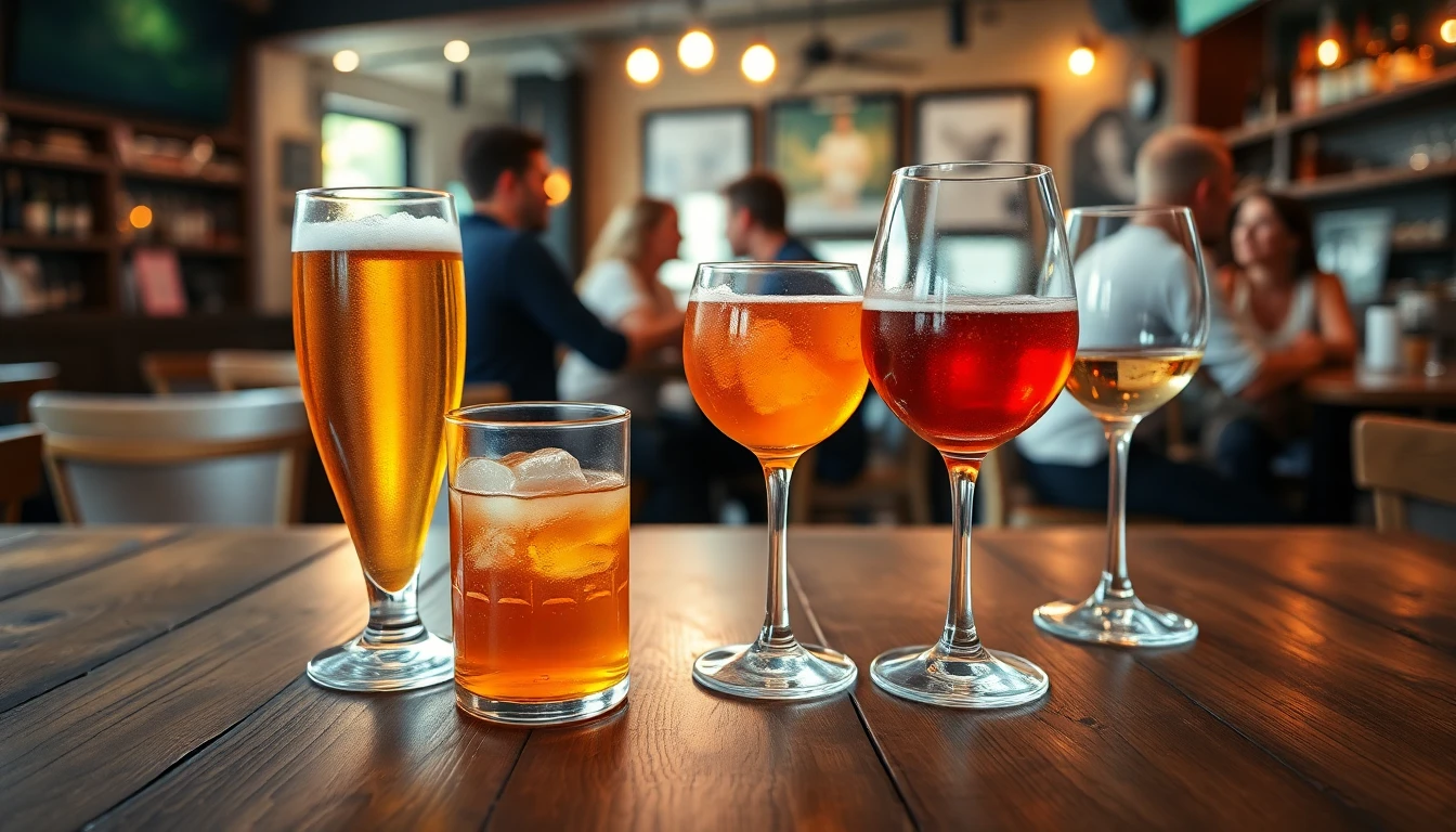 Bar em um happy hour